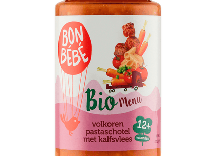 Bonbebe Bio M1217 whole wheat pasta dish veal