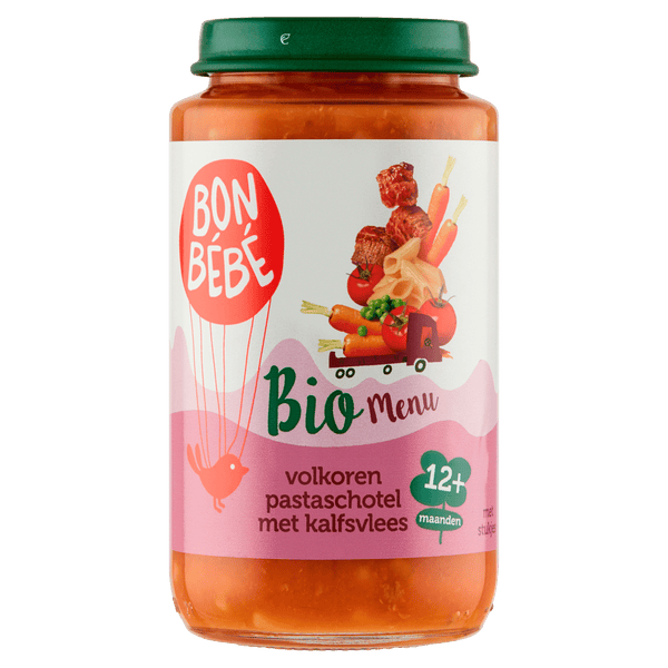 Bonbebe Bio M1217 volkoren pastaschotel kalf