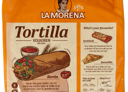 La Morena Tortilla whole wheat