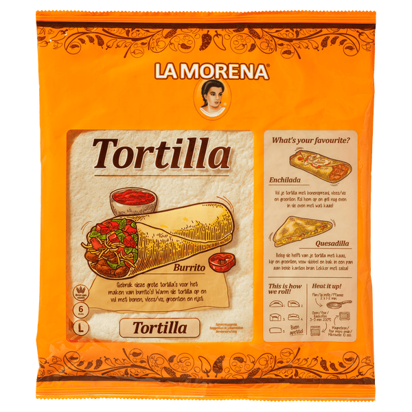 La Morena Tortilla naturbelassen