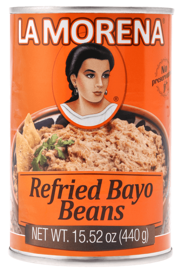 La Morena Refried bayo beans