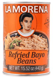 La Morena Refried bayo beans