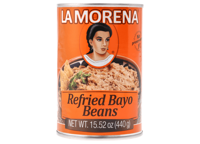 La Morena Refried bayo beans