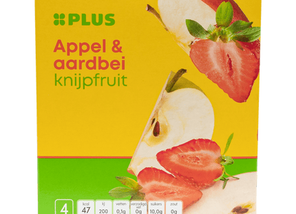 Knijpfruit appel & aardbei 4x90gr