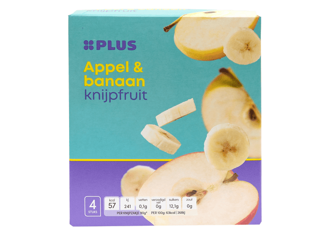 Pressfrucht Apfel &amp; Banane 4x90gr