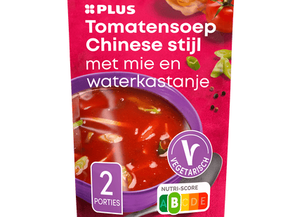 Soep in Zak Chinese tomatensoep