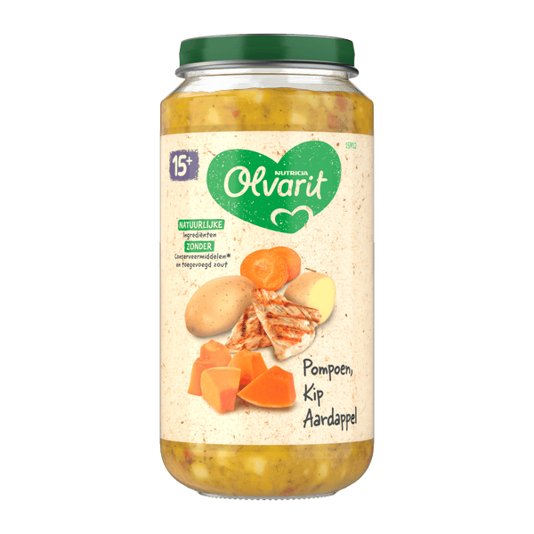Olvarit 15+ Monate Kürbis Huhn Kartoffel