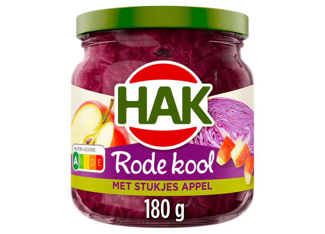 Hak Rode kool met stukjes appel
