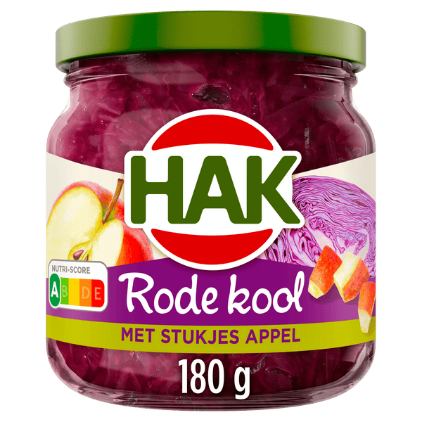 Hak Rode kool met stukjes appel