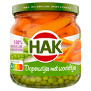Hak Erbsen mit Möhrchen