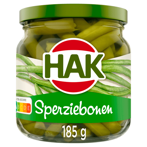 Hak grüne Bohnen