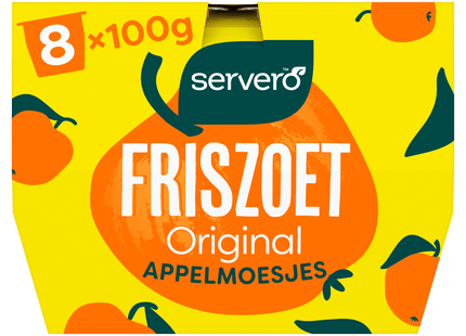 Servero 100% Appelmoesjes 8x100gr