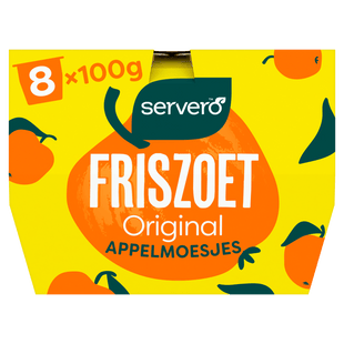 Servero 100 % Apfelmus 8x100gr