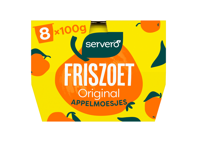 Servero 100 % Apfelmus 8x100gr