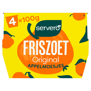 Servero 100 % Apfelmus 4x100gr