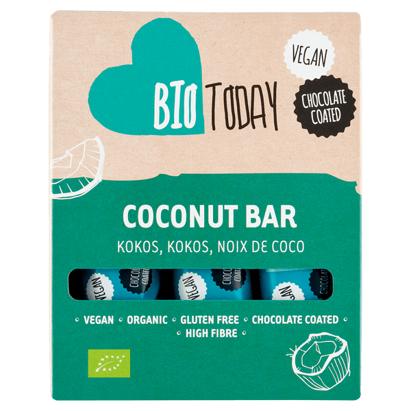 BioToday Vegan Coconut Bar 3 pieces organic
