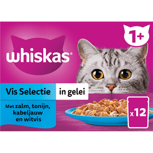Whiskas 1+ - Kattenvoer - Vis - gelei