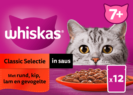 Whiskas 7+Classic - Selectie in saus