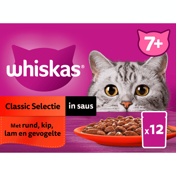 Whiskas 7+ Klassisch - Auswahl in Soße