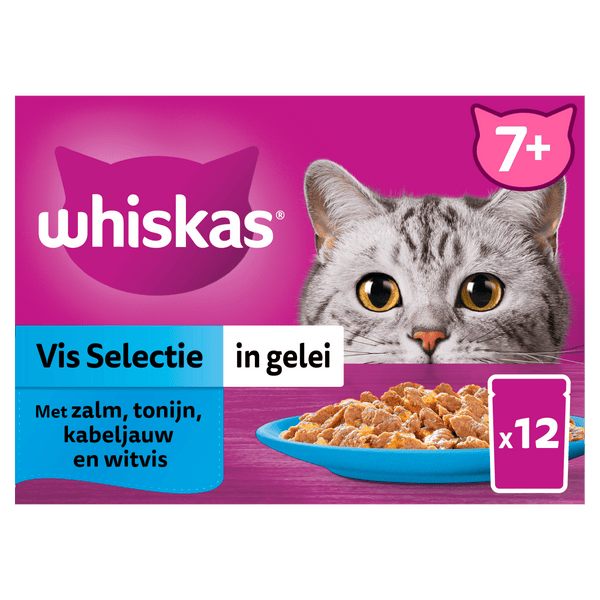 Whiskas 7+ Auswahl in Gelee – Fisch