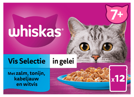 Whiskas 7+  Selectie in gelei - Vis