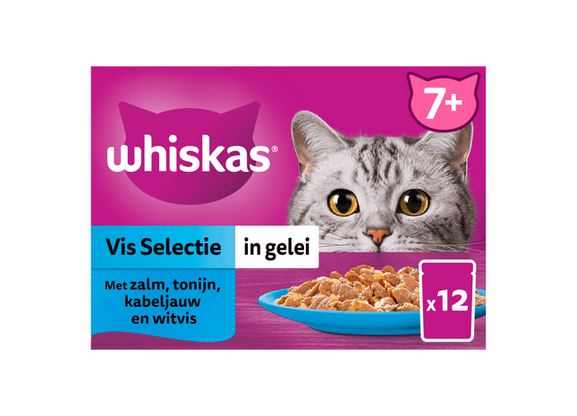 Whiskas 7+  Selectie in gelei - Vis