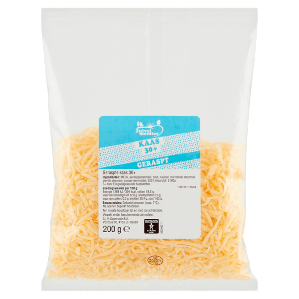 Dairy Master Mild 30+ grated cheese