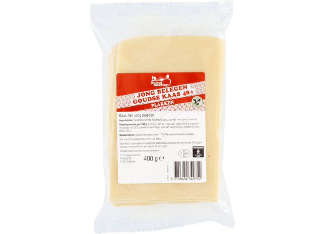 Zuivelmeester Goudse jong belegen 48+ plakken