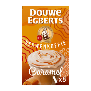 Douwe Egberts Milk based oploskoffie latte caramel