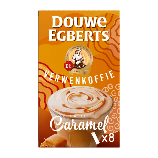 Douwe Egberts Milchbasierter Instant-Kaffee Latte Caramel