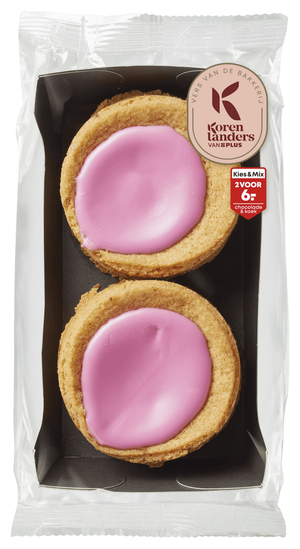 Korenlanders Roombutter rosa Fondantblumen