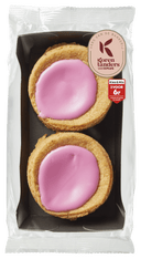 Korenlanders Roombutter rosa Fondantblumen