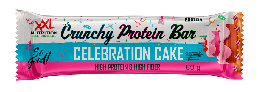 XXL Nutrition Crunchy Protein Bar Celebration Cake