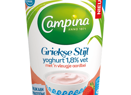 Campina Yoghurt Griekse Stijl 2% Aardbei