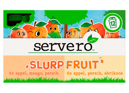 Servero 100% Slurpfruit mix pack 12x90gr