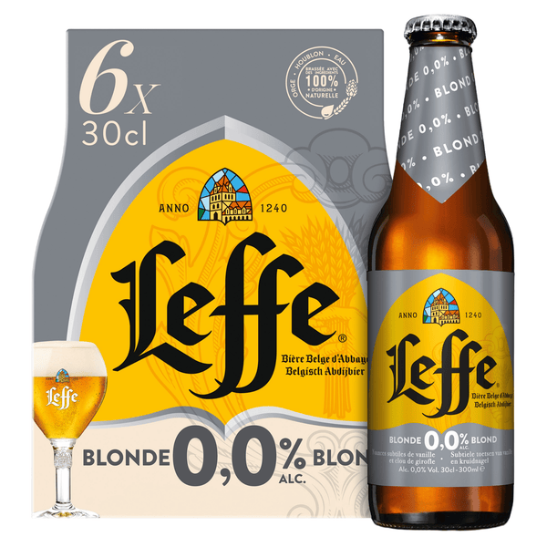 Leffe Blond Belgian abbey beer 0.0%