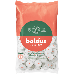 Bolsius Theelicht 6-uur zak 60