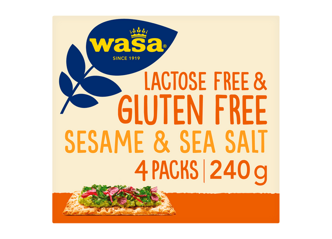 Wasa Knackebrot sesam gluten & lactosevrij