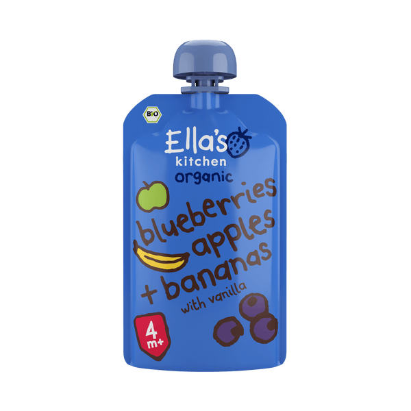 Ella's Kitchen 4+ Blueberries, Apples, Banana vanilla