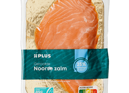 Smoked Norwegian salmon 25% less salt