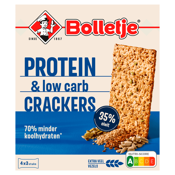 Bolletje Crackers protein low carbohydrate