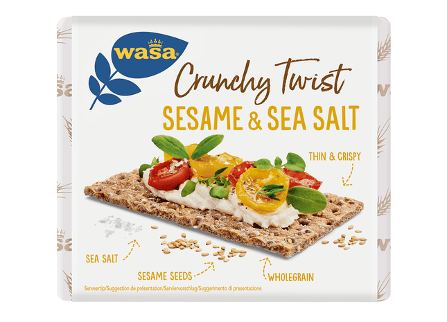 Wasa Knackebrod crunchy twist sesam & sea