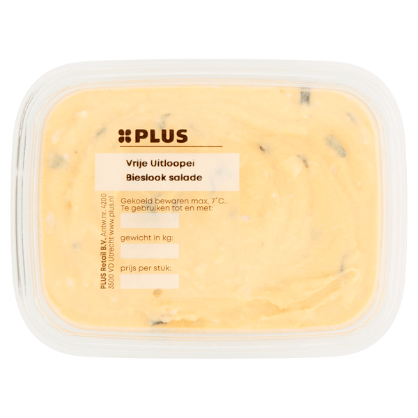 Vrije uitloop ei-bieslooksalade