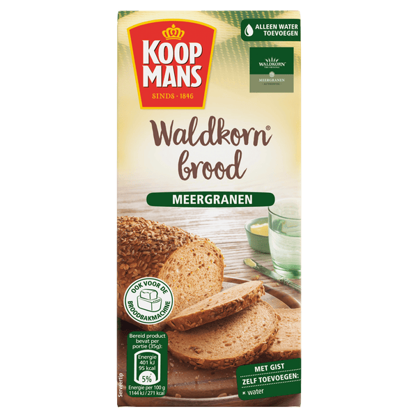Koopmans Broodmix waldkorn meergranen brood