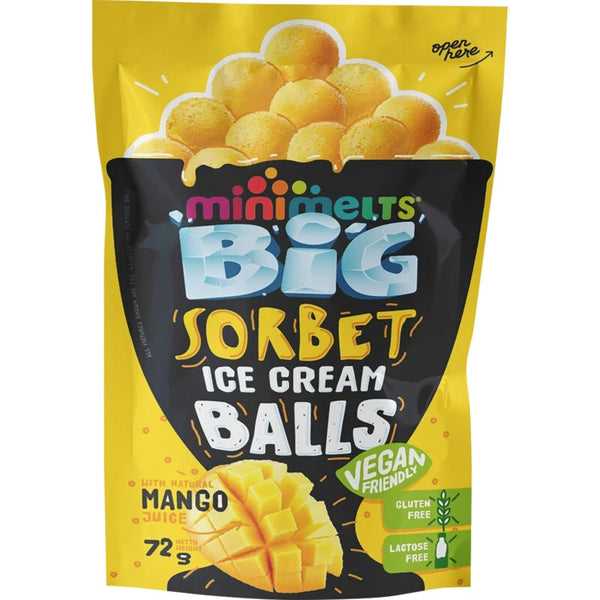 Mini Melts Ice cream sorbet balls mango