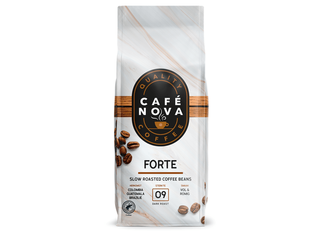 Café Nova Kaffeebohnen forte Stärke 9