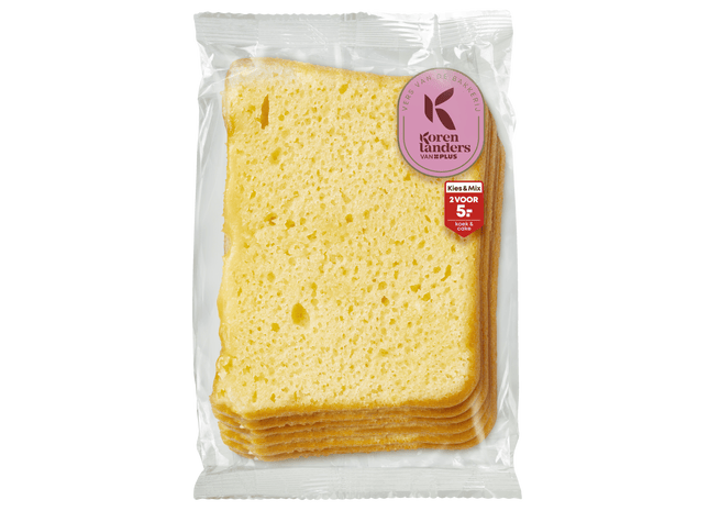 Korenlanders Roombotercake plakjes 6 plakjes