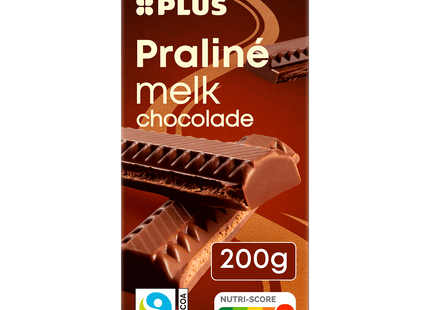 Tablet of chocolate praline milk