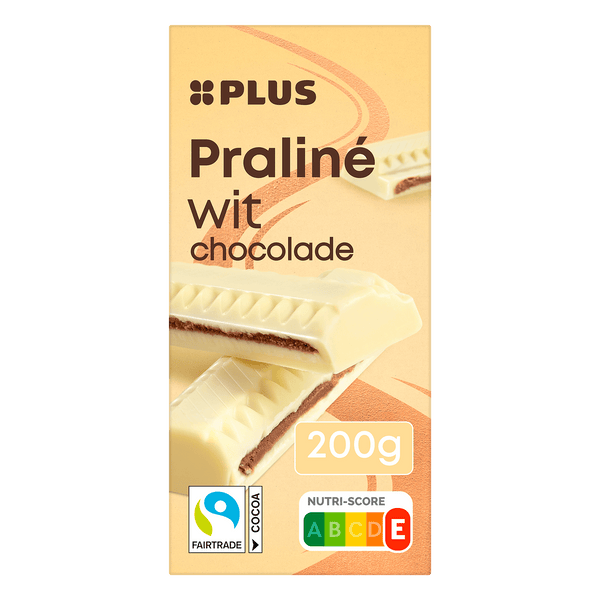 Tafel Schokolade Praliné Weiß