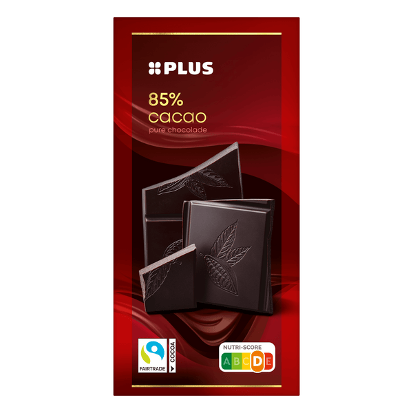 Chocoladereep 85% puur Fairtrade